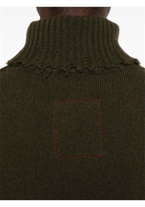 maglione collo alto donna verde militare UMA WANG | UK7154UW480